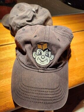 Vintage Perdue Pete Black/Brownish Baseball Cap Boilermakers 1960's 1970's